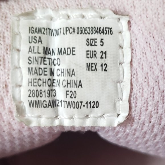 Cute Pink Sneakers sz 5 - Picture 3 of 13